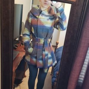 Mossimo Wrap Jacket Aztec Style